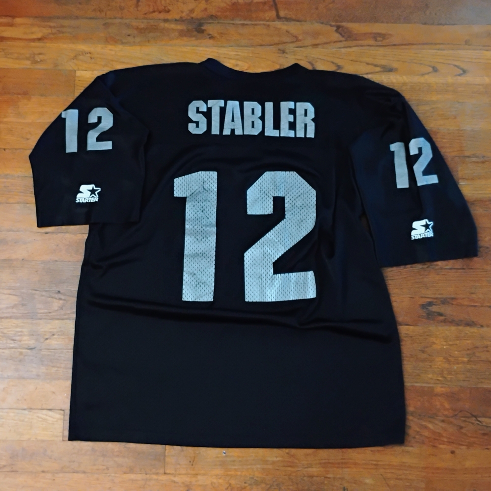Los Angeles Raiders Ken Stabler Starter 1980s Vintage Throwback XL